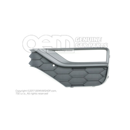 Osłona klosza lampy przeciwmgłowej satynowo czarna Volkswagen Amarok 2H 2H6807489E 9B9