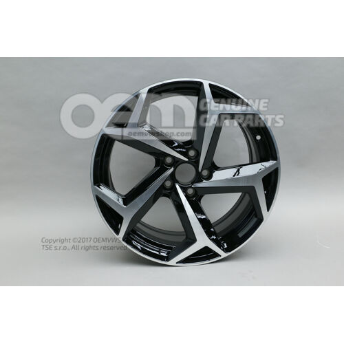Obręcz aluminiowa Aluminiowa błyszcząca/czarna 3G0601025BGFZZ