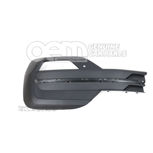 Wykończenie satynowe w kolorze czarnym 7LA807489  9B9