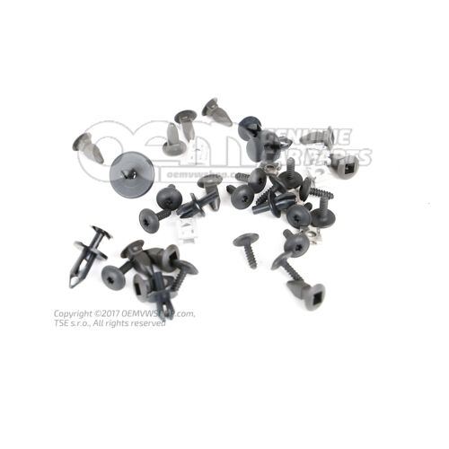 zestaw elementów mocujących do tulei nadkola 8P0098629A