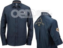 7E9084270A 530 Shirt, S, men’s, blue melange, Heritage Collection