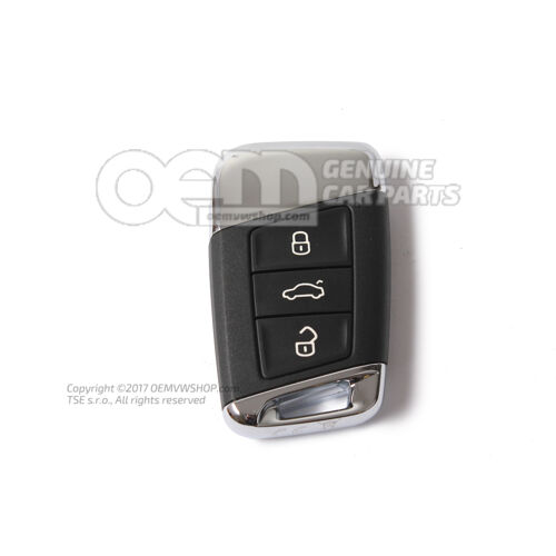 Jednostka nadawcza Czarny satynowy/wysoki chrom 3G0959752BCDTB