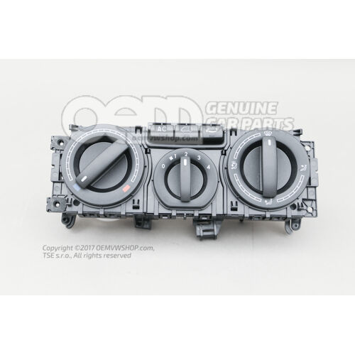 Sterowanie świeżym powietrzem i grzejnikiem, satynowa czerń 7H0820045AL9B9