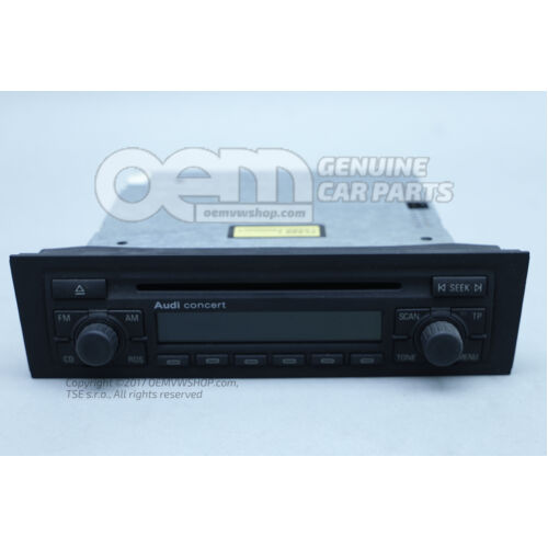 Radio samochodowe „stereo” „CD” ze sterowaniem zmieniarką CD/MD 8P0057186CV