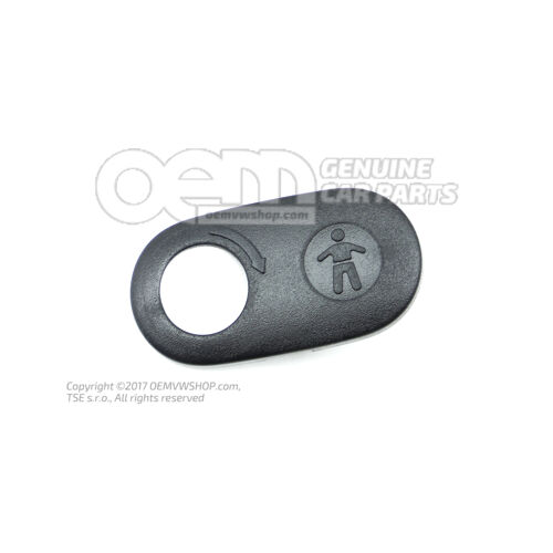 Wykończenia satynowe w kolorze czarnym 7H0843798A 9B9