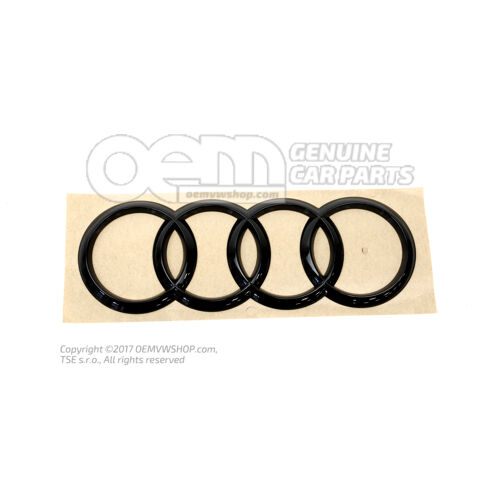 Emblemat AUDI czarno-błyszczący 8U0853742B T94
