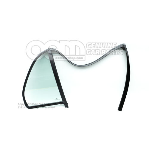 Okno drzwiowe stałe z uszczelką i prowadnicą szyby 6Y6845210A