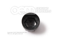 Zaślepka - śruba koła śruba koła, zabezpieczenie przed kradzieżą satynowa czarna 4M0601173C 9B9 (1)