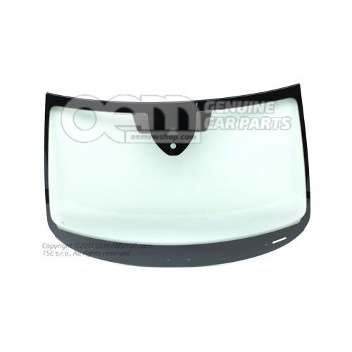 Szyba przednia (laminowana, izolowana) z wziernikiem numeru podwozia pojazdu, nieobrobiona wstępnie 5E0845011DDNVB