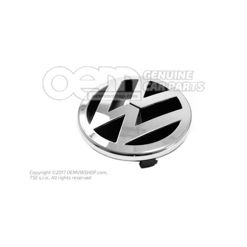 Emblemat VW jasny chrom/antracyt 3D7853600  MQH