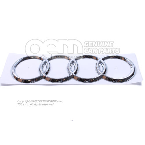 Emblemat AUDI chromowany 4B9853742  2ZZ