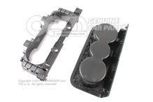 Uchwyt na napoje Satynowy czarny 5E0885995  9B9 (2)