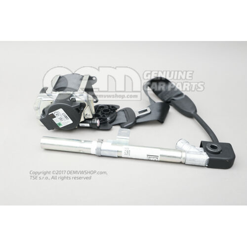 Trzypunktowy pas bezpieczeństwa Czarny 6F0857706H RAA