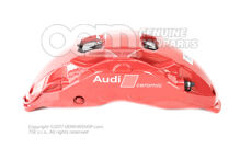 Audi RSQ8 red Calliper without brake pads for vehicles with ceramic brake disc pads size 440x40mm right