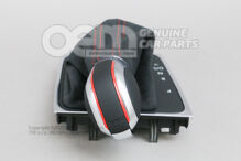 Golf VII Clubsport GTI Edition 40 Gear shift cover DSG gear knob alcantara with red stitching 5G1713203Q UCX (5)