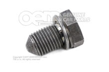 Śruba uszczelniająca z uszczelką, pierścieniem N  90813202 (4)