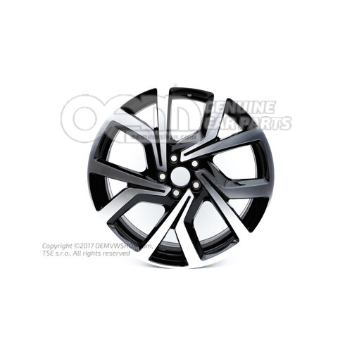 Felga aluminiowa błyszcząca/czarna 2G0601025ACFZZ
