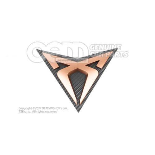 Emblemat „CUPRA” w kolorze miedzi 5FA853679A RZH