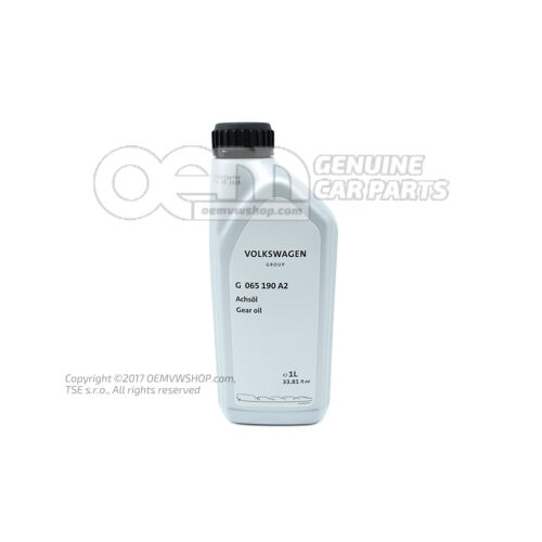 Olej do przekładni głównej, patrz instrukcja warsztatowa G  065190A2