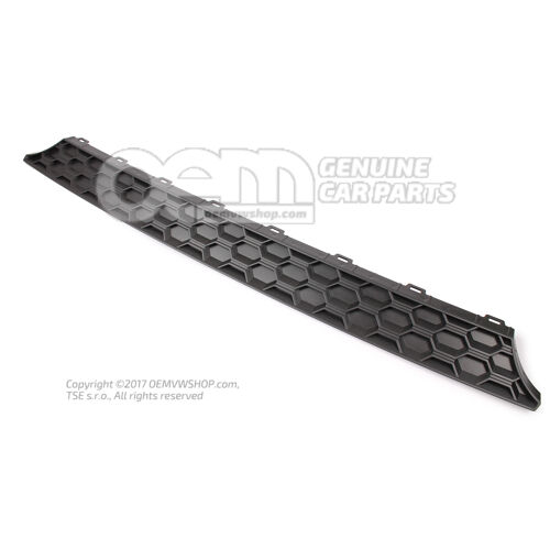 Tapicerka satynowo czarna do Volkswagena Golfa 5G 5G9853333A 9B9