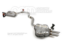 Tłumik środkowy z tłumikiem tylnym Skoda Octavia 1Z 1Z0253181L Tłumik środkowy z tłumikiem tylnym Skoda Octavia 1Z 1Z0253181L