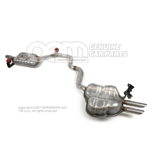 Tłumik środkowy z tłumikiem tylnym Skoda Octavia 1Z 1Z0253181L