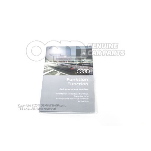 Dokument aktywacyjny interfejsu smartfona Audi 4M0051472