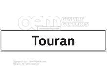 Tabliczka rejestracyjna pojazdu, oznaczenie typu tablicy rejestracyjnej Touran