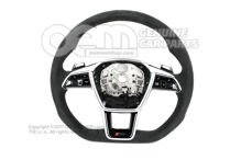 4K0419091T XXC Audi RS6, RS7 C8 Alcantara multifunction steering wheel with steel grey stitching