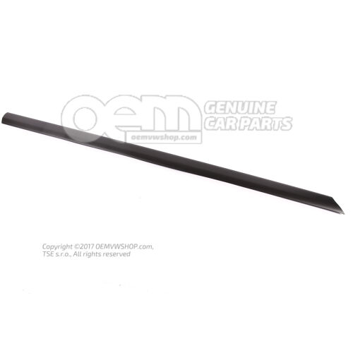 Osłona drzwi satynowa czarna 4A0853959  01C