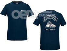 7E9084200C 530 T-shirt, L, men’s, dark blue, Beetle back print, Heritage Collection