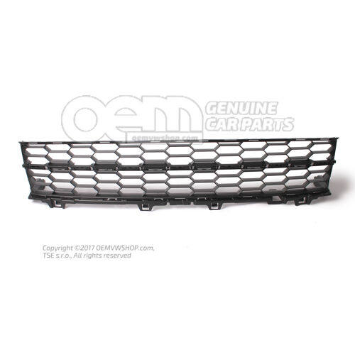 Kratka nawiewu satynowa czarna Skoda Superb 3V 3V0853677  9B9