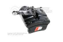 4N0615403H QB7 Audi A8/S8 czarna Obudowa zacisku hamulcowego z serwomotorem, napełniona i przepłukana bez klocków hamulcowych rozmiar 350x28mm tył lewy 4N0615403H QB7 4N0615403H QB7 Audi A8/S8 czarna Obudowa zacisku hamulcowego z serwomotorem, napełniona i przepłukana bez klocków hamulcowych rozmiar 350x28mm tył lewy 4N0615403H QB7