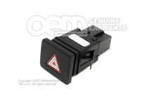 Przycisk ostrzegania o zagrożeniach, satynowy czarno-biały 7E5953235A WHS Przycisk ostrzegania o zagrożeniach, satynowy czarno-biały 7E5953235A WHS