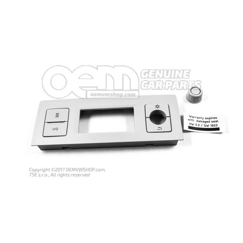 Genuine Volkswagen California control panel replacement knob and fascia 7E7998453