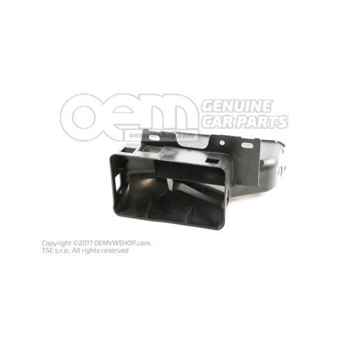 Prowadnica powietrza satynowa czarna 6Q0805971F 9B9