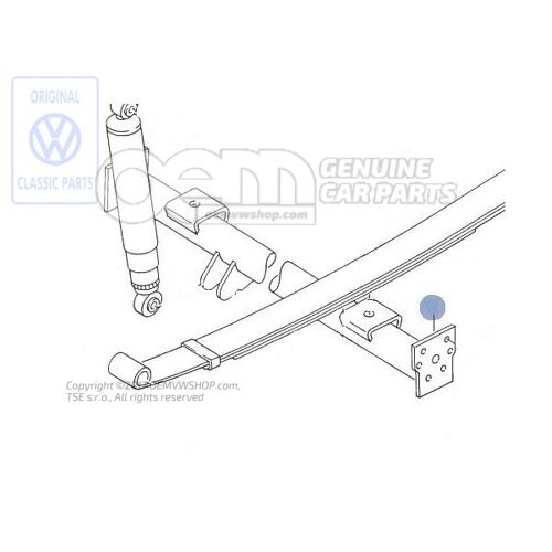 Belka osi tylnej Volkswagen Caddy 15 147501011B