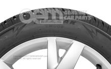 Kompletne koło zimowe 17" felga aluminiowa pasująca do łańcuchów śniegowych Diamond silver 5E3073567A 8Z8 (3)