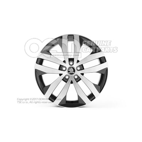 Felga aluminiowa czarna metalik 5J0071497C FL8