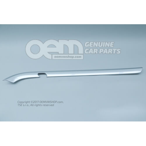 Listwy tapicerskie drzwi satynowa czerń/galvano/ chrom wysoki Skoda Superb 3U 3U5867460J K98