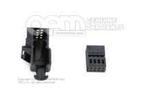 Płaska obudowa styków Element przyłączeniowy panel sterowania i wyświetlacza klimatyzacji climatronic 8L0971883 (1)