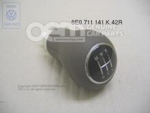 Gałka zmiany biegów z osłoną na dźwignię zmiany biegów (skóra) jive (szary beż) 4B0863278BE69Y