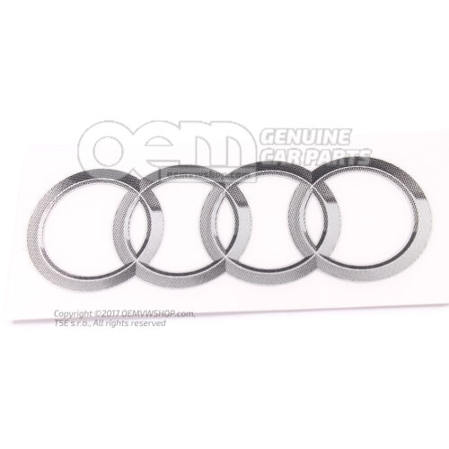 Tabliczka znamionowa emblematu Audi 8R0060306