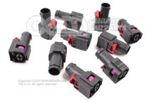 Element przyłączeniowy obudowy styków płaskich, jednostka sterująca świecy żarowej 4G0906234C (3)