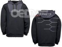 Bluza z kapturem, XL, męska, czarna, kolekcja GTI