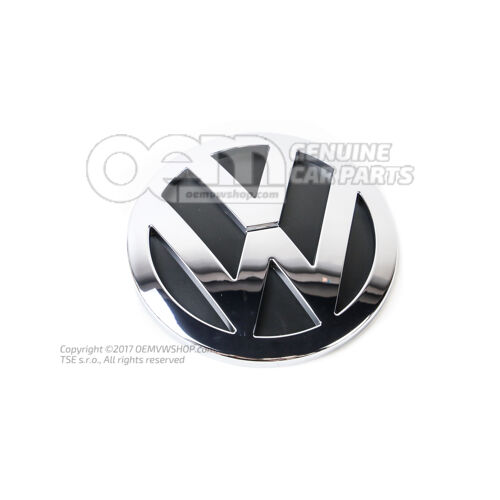 Emblemat VW w kolorach chrom/czarny 7H0853630  ULM