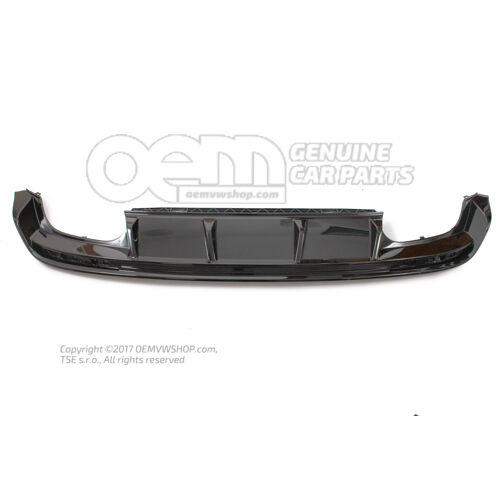 Dyfuzor tylny czarny Volkswagen Golf 5G 5G9807568P 041