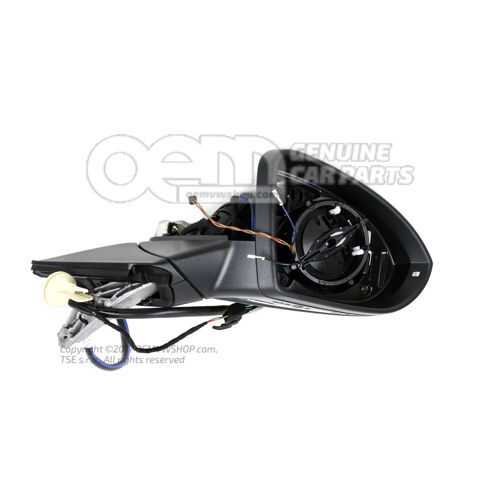 Obudowa lusterka zewnętrznego satynowo czarna Volkswagen Golf 5G 5G1857508FH9B9