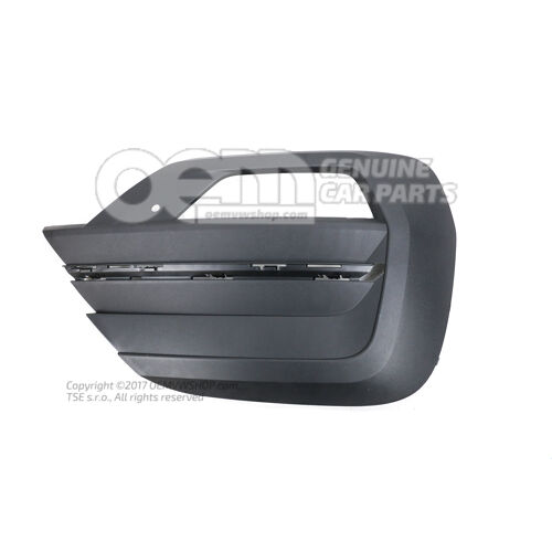 Wykończenie satynowe w kolorze czarnym 7LA807490  9B9