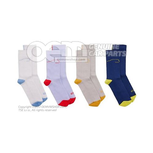 5HG084361C Sock, 43-46, 2003-2019, 4 pairs, Golf Collection